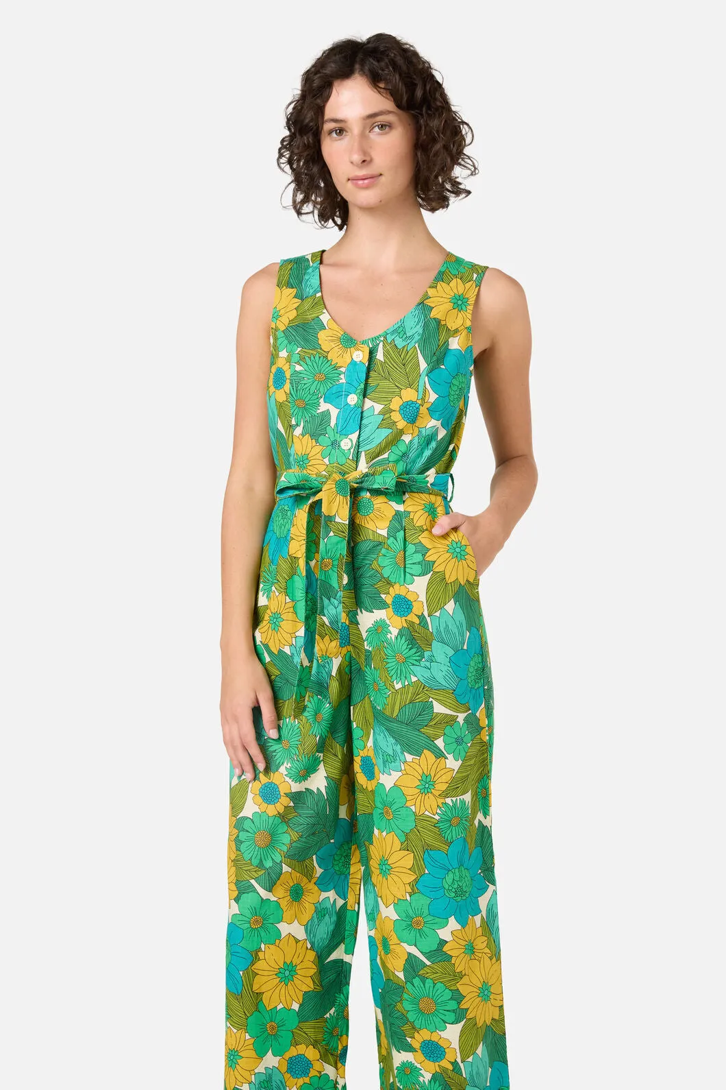 Nellie 70'S Floral Jumpsuit sold by Princess Highway product image thumbnail 4