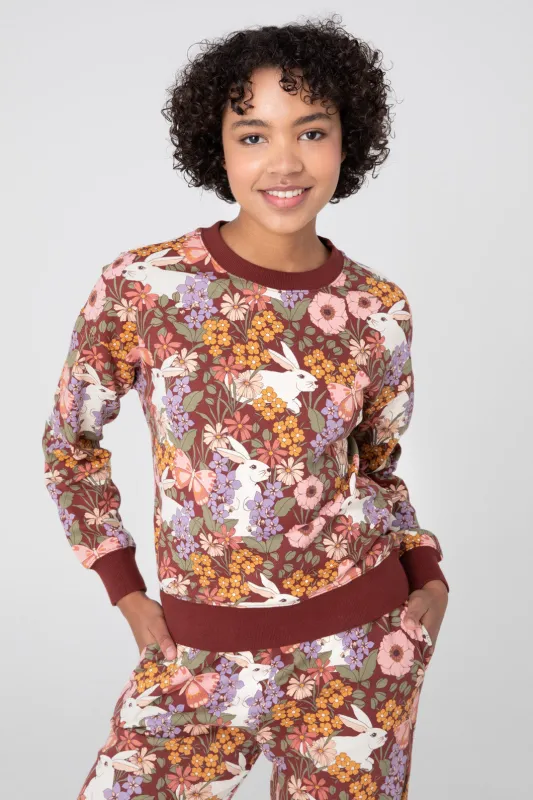 Garden Rabbit Crew Sweater sold by Princess Highway