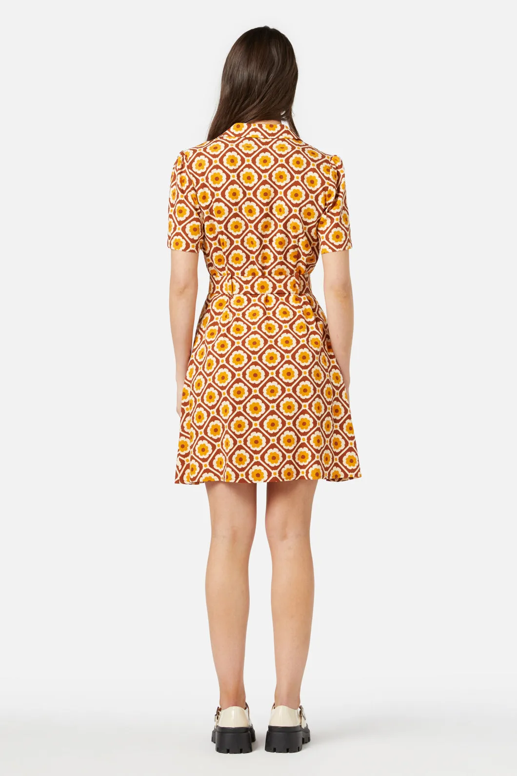 Flower Tile Mini Dress sold by Princess Highway product image thumbnail 5