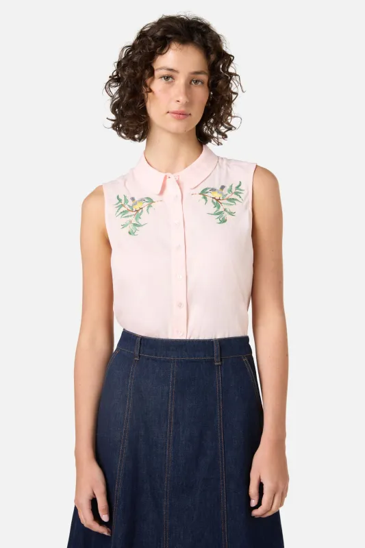 Robin Embroidered Sweet Shirt sold by Princess Highway