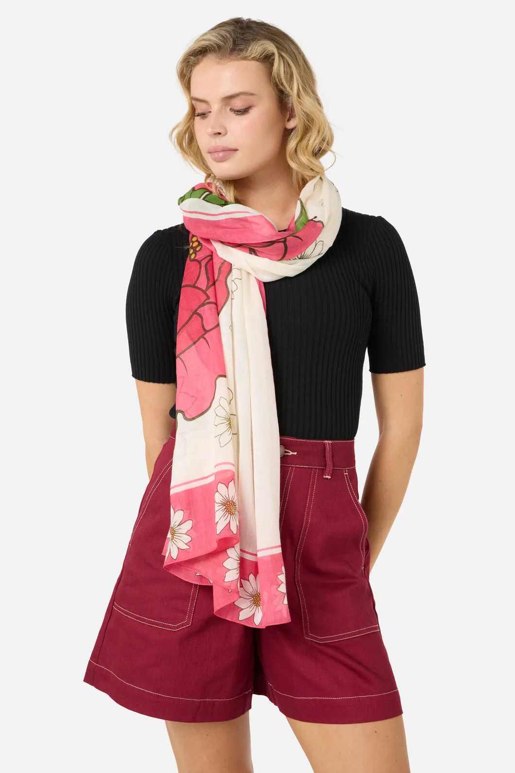 Floral Fields Cotton Sarong sold by Princess Highway product image thumbnail 2