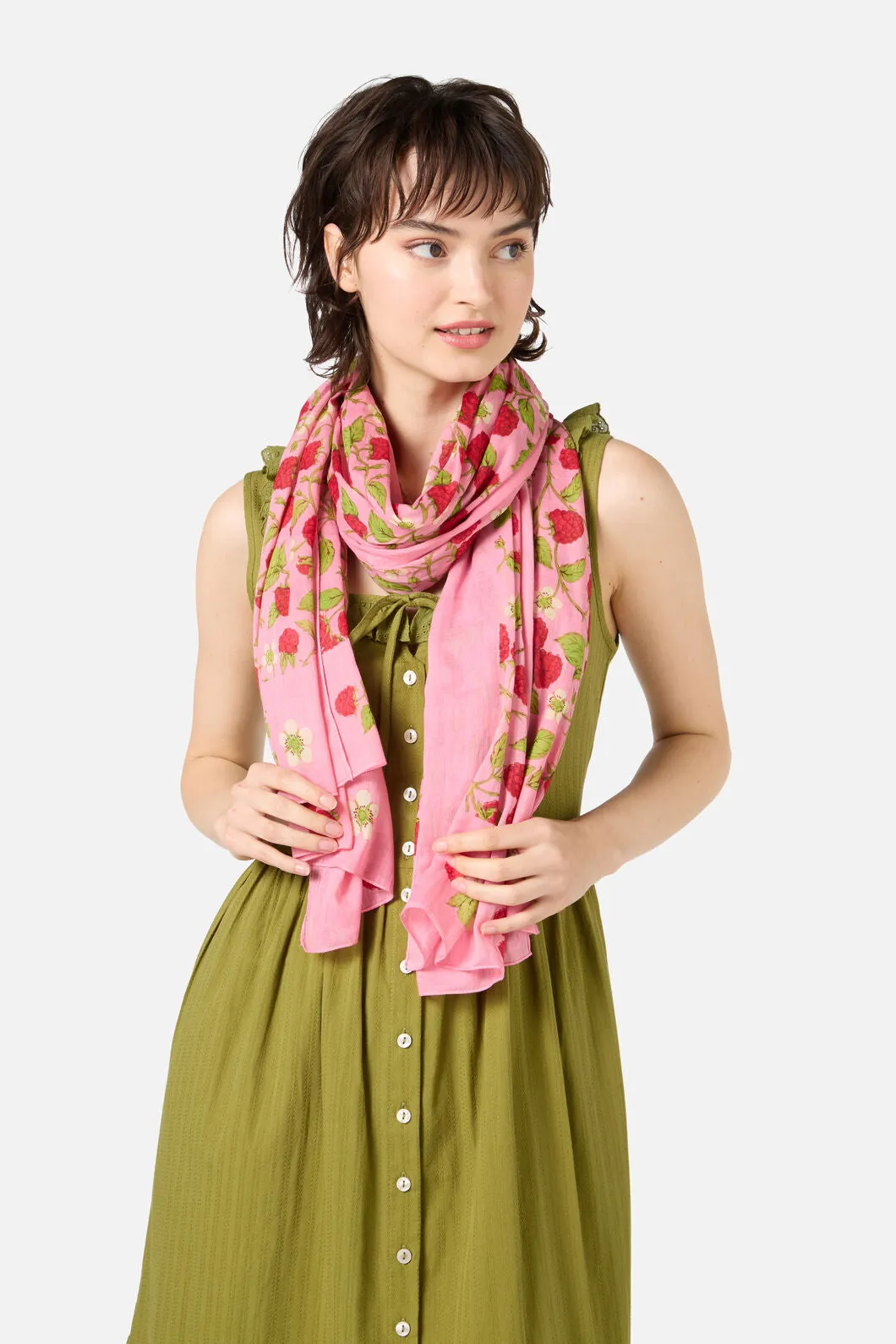 Gingham Floral Soft Cotton Scarf sold by Princess Highway product image thumbnail 2