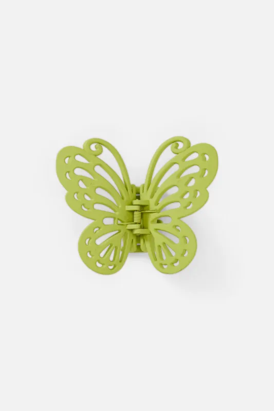 Green Swirl Butterfly Claw Clip sold by Princess Highway