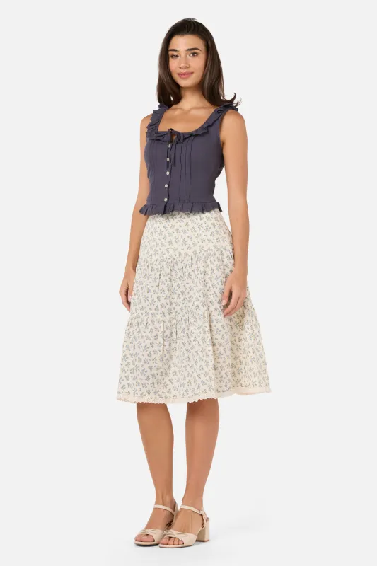 Elodie Ditsy Tiered Skirt sold by Princess Highway