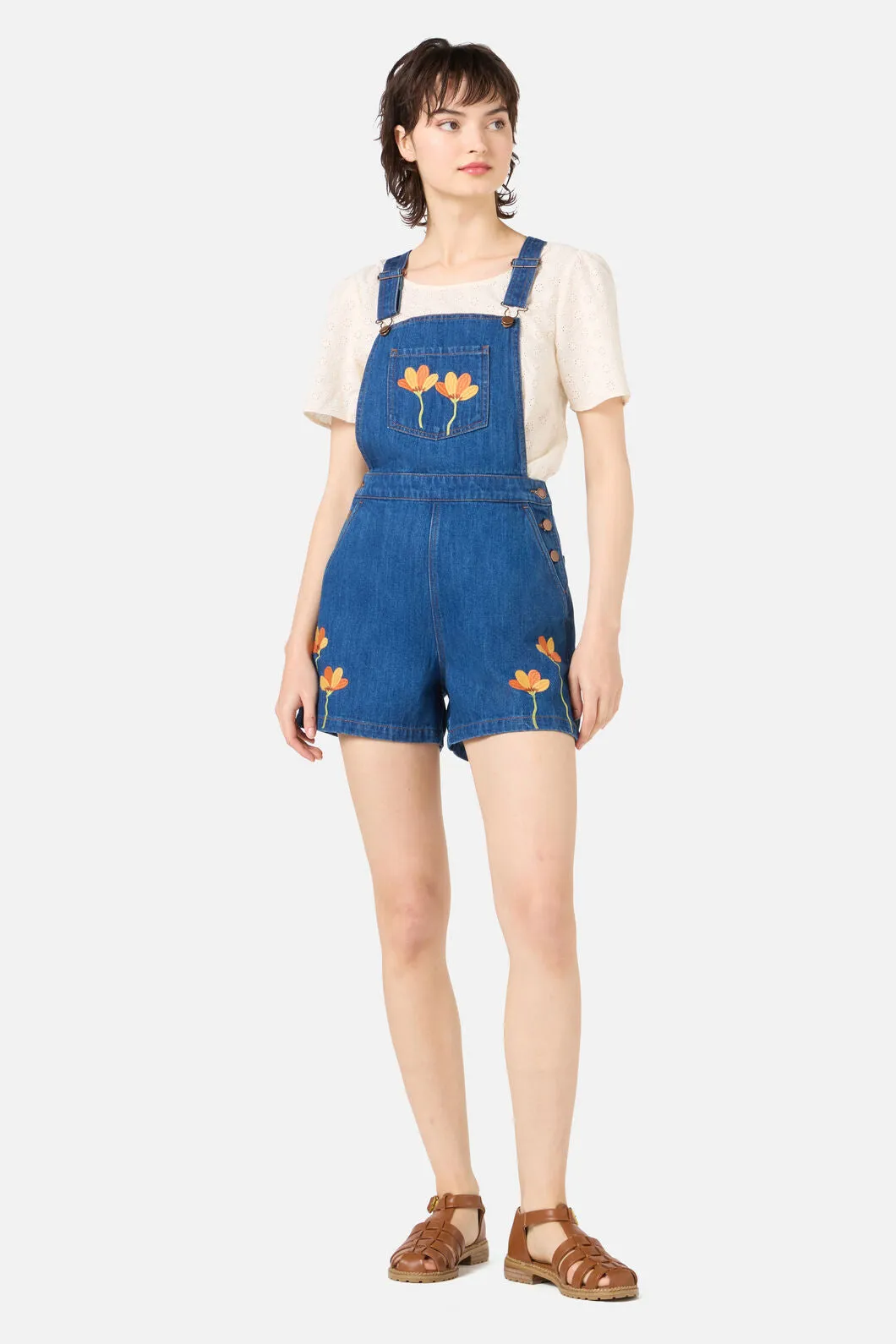 Lulu Embroidered Short Overall sold by Princess Highway product image thumbnail 2