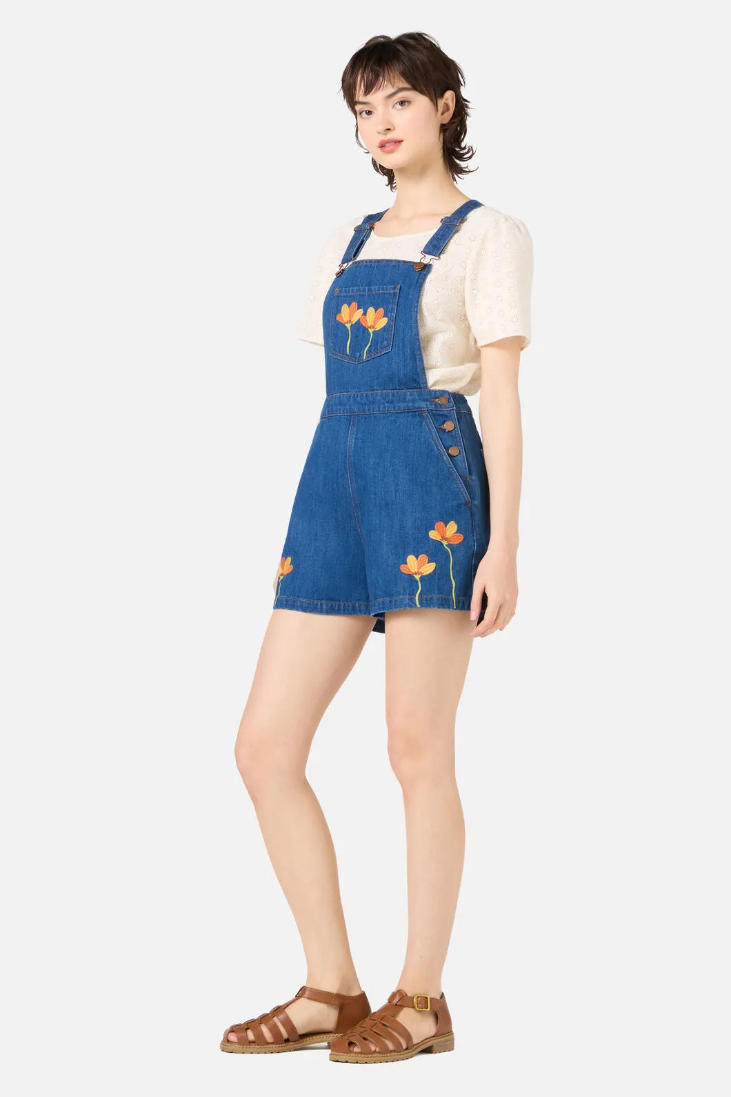 Lulu Embroidered Short Overall sold by Princess Highway product image thumbnail 3