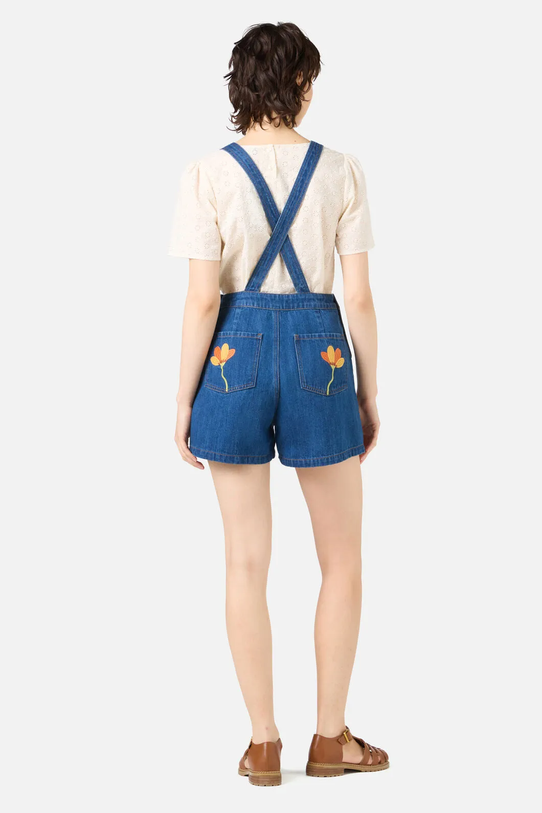 Lulu Embroidered Short Overall sold by Princess Highway product image thumbnail 4
