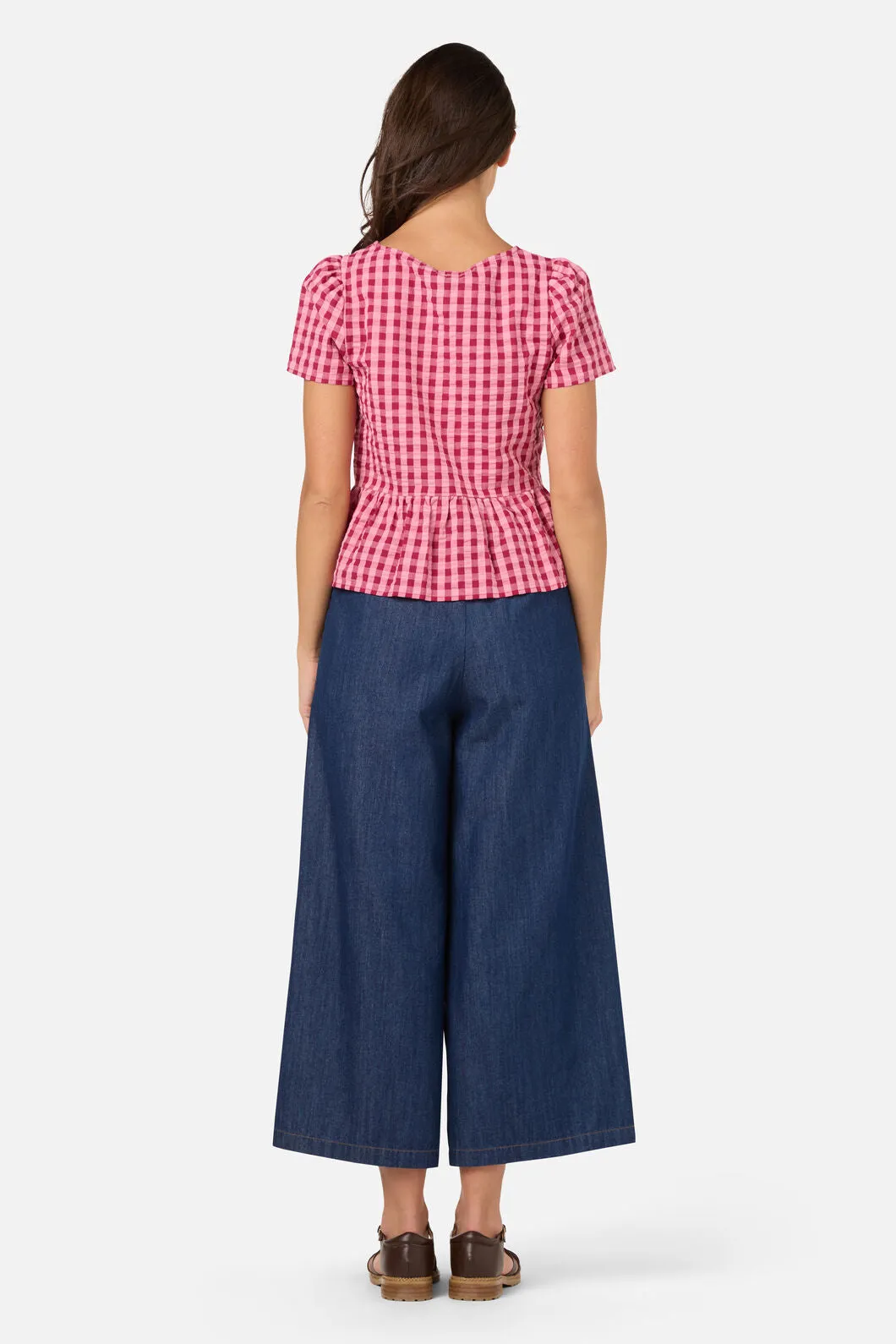 Margot Check Short Sleeve Top sold by Princess Highway product image thumbnail 4
