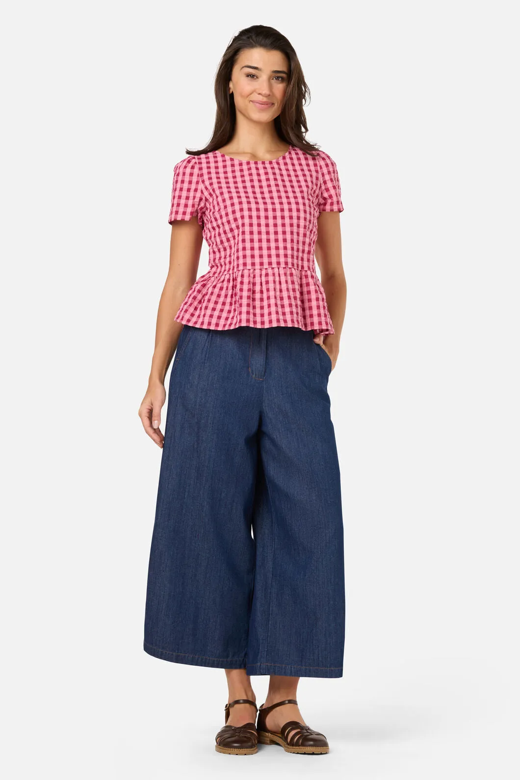 Margot Check Short Sleeve Top sold by Princess Highway product image thumbnail 2