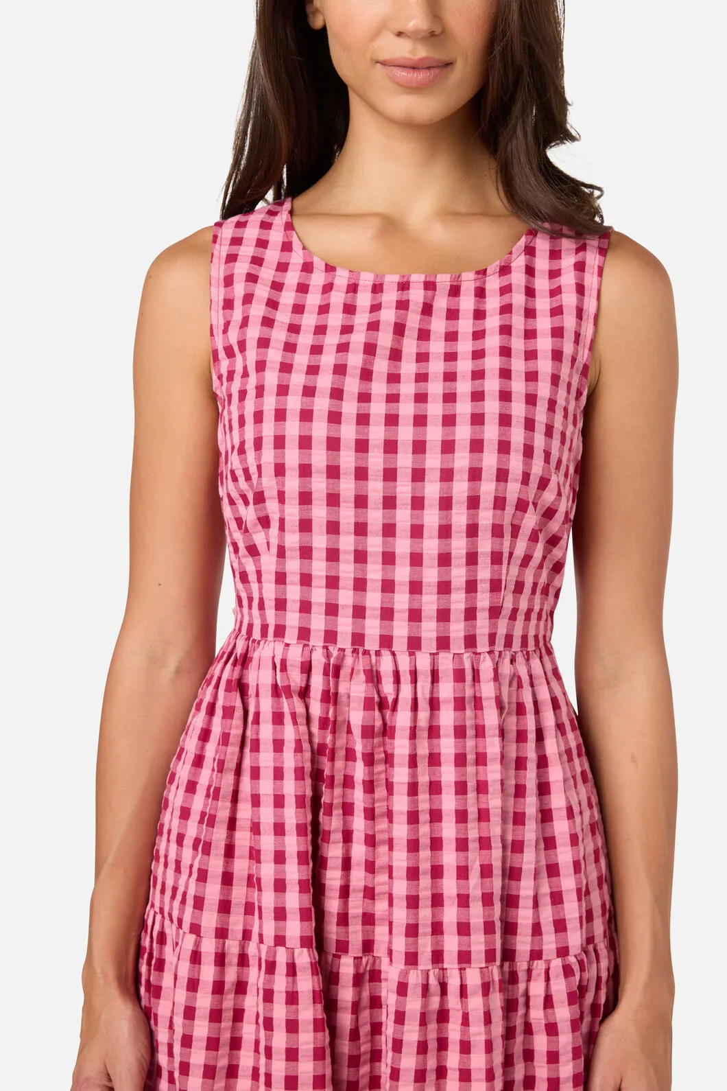 Margot Check Midi Dress sold by Princess Highway product image thumbnail 5