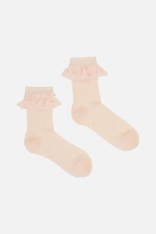 Pointelle Lace Frill Sock sold by Princess Highway
