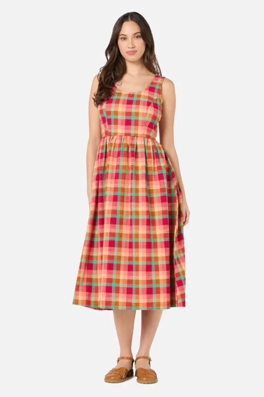 Piper Check Midi Dress made by Princess Highway