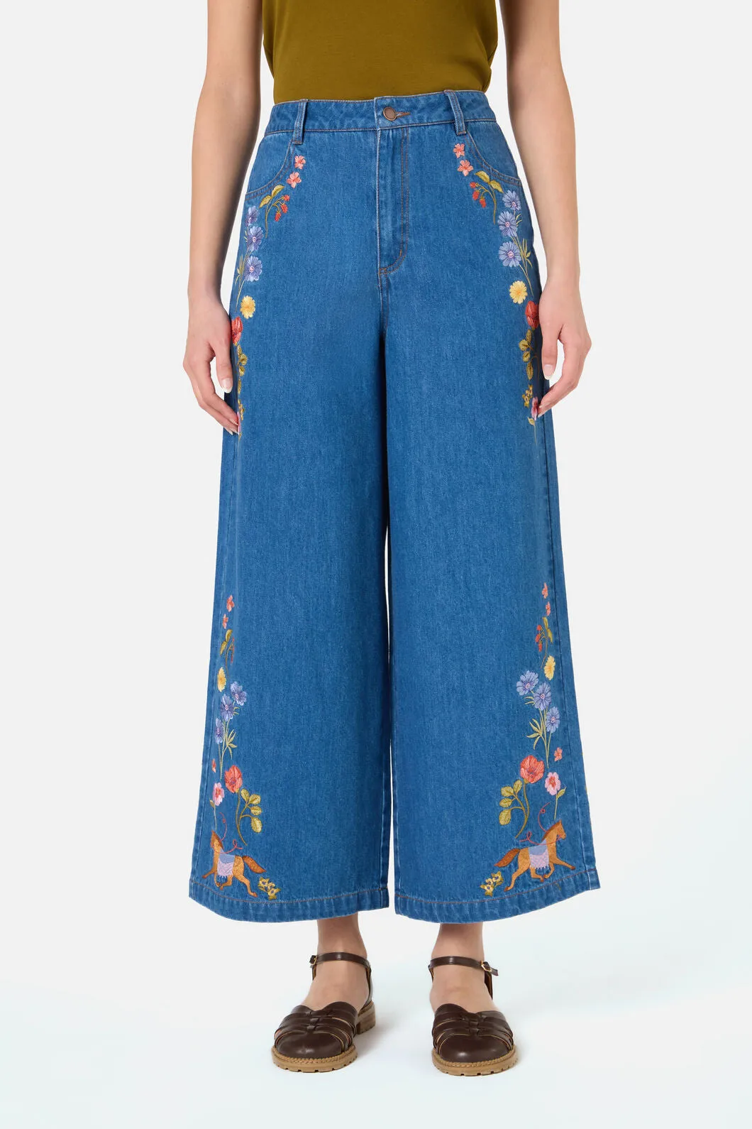 Horse & Flower Emb Jean sold by Princess Highway product image thumbnail 3