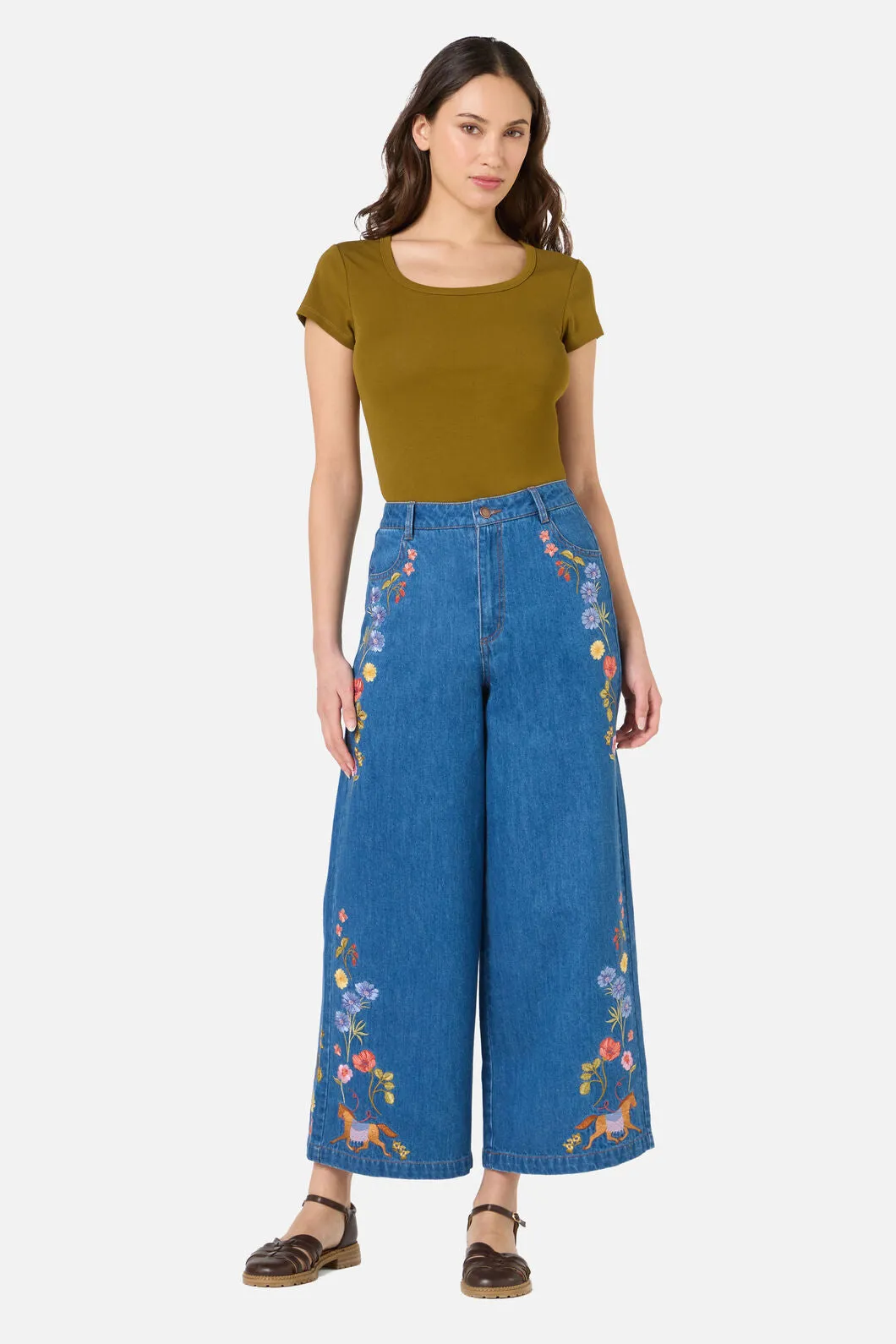 Horse & Flower Emb Jean sold by Princess Highway product image thumbnail 2