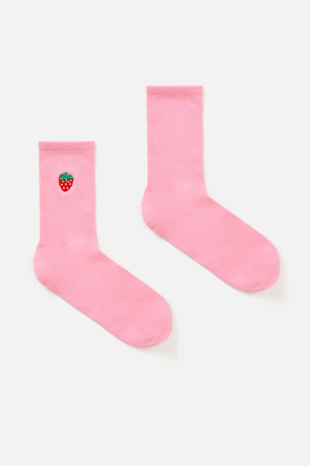 Strawberry Embroidered Sock sold by Princess Highway