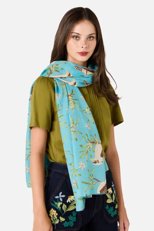 Kookaburra Soft Scarf made by Princess Highway
