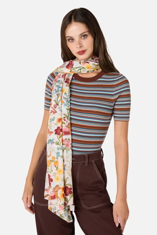 Fancy Horses Soft Scarf made by Princess Highway