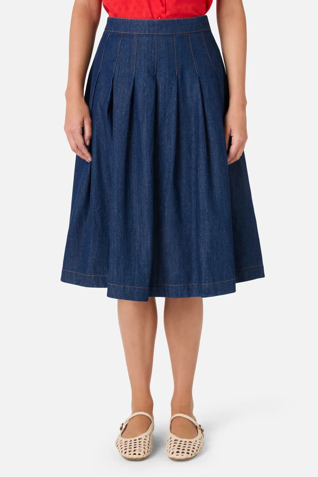 Oakley Pleat Midi Skirt sold by Princess Highway product image thumbnail 2