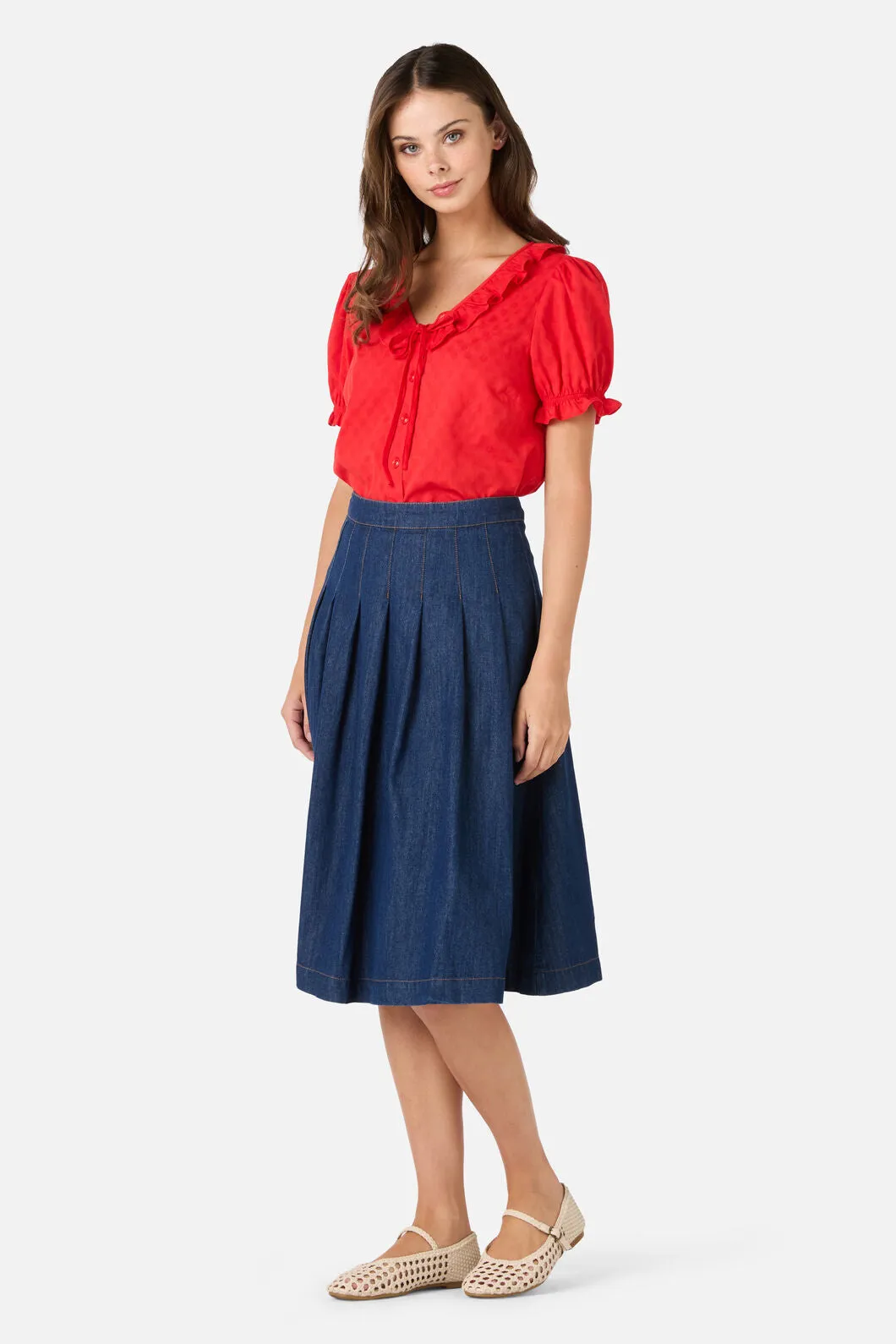 Oakley Pleat Midi Skirt sold by Princess Highway product image thumbnail 3