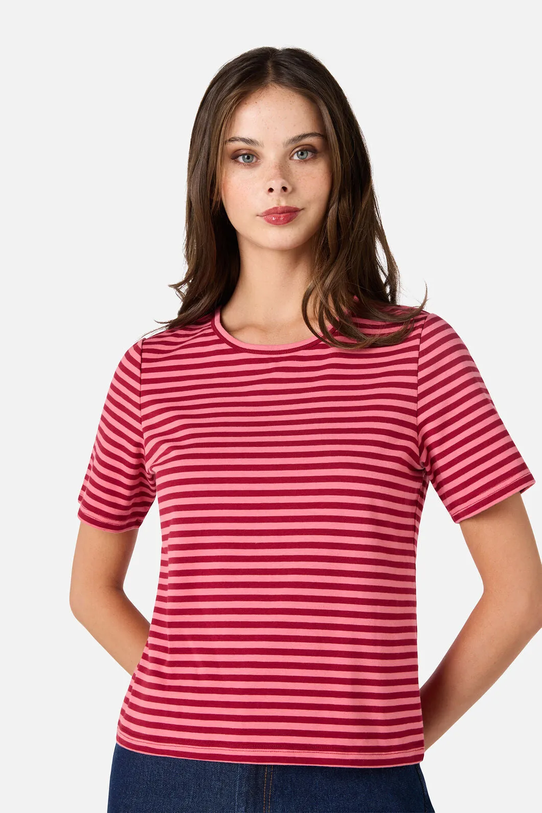 Berry Stripe Tee sold by Princess Highway