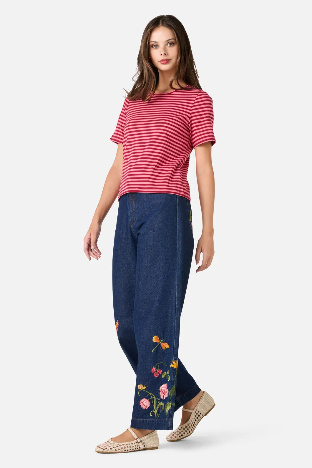 Berry Stripe Tee sold by Princess Highway product image thumbnail 3