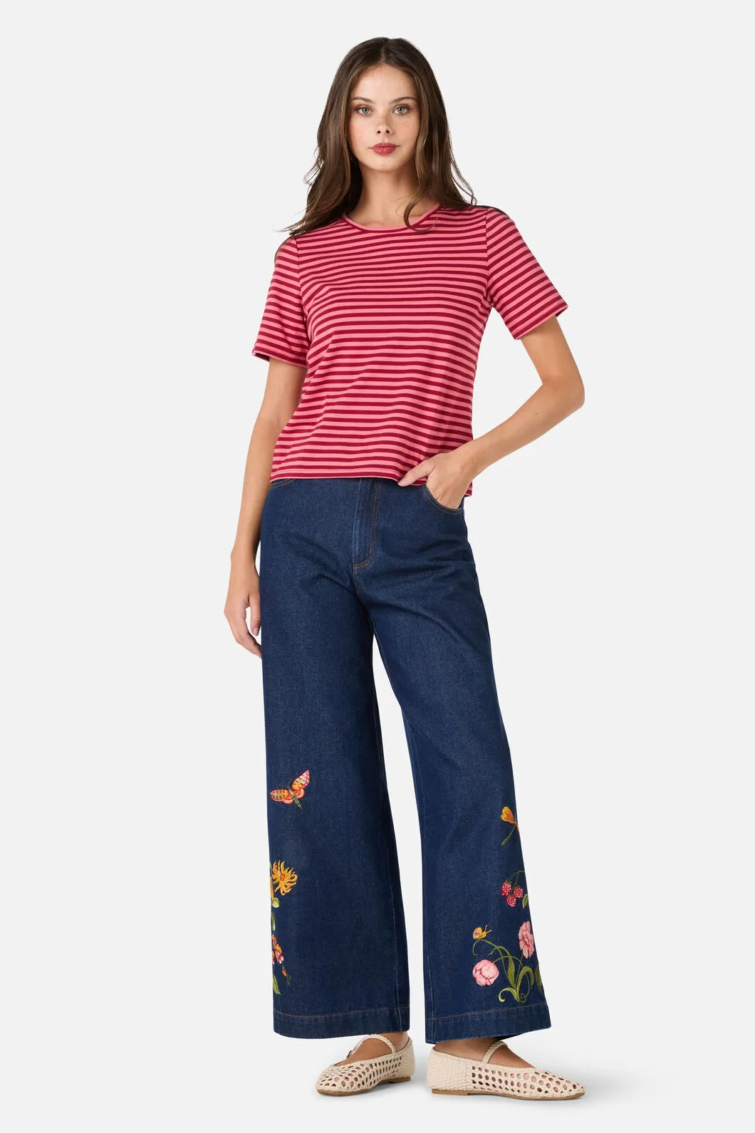 Berry Stripe Tee sold by Princess Highway product image thumbnail 2