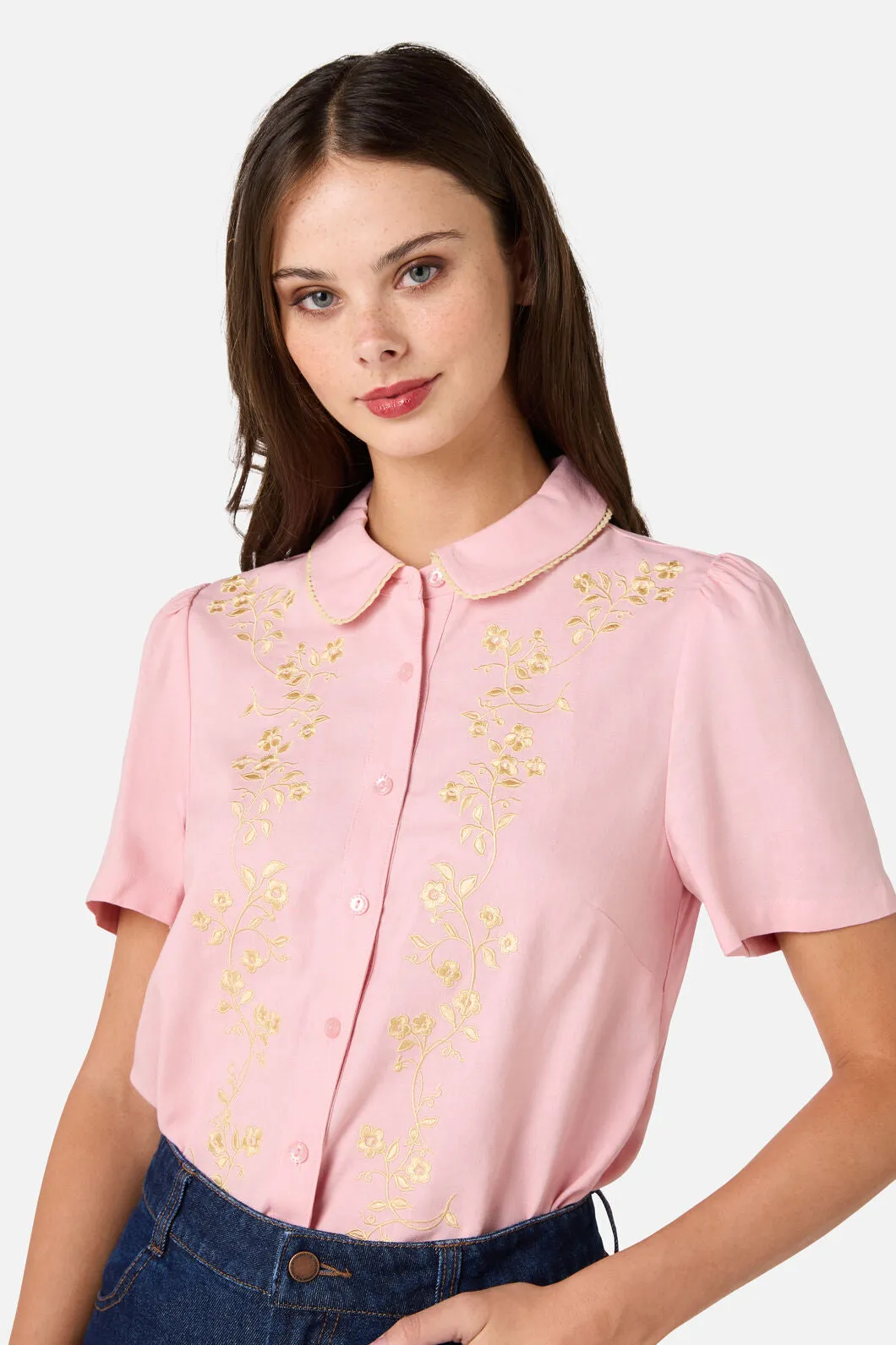 Whimsical Embroidered Blouse sold by Princess Highway