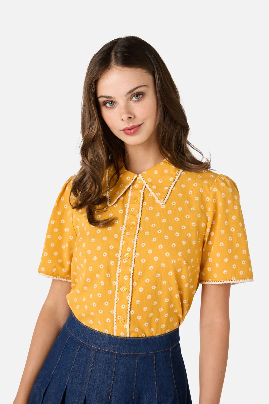 Ditsy Daisy Retro Blouse sold by Princess Highway