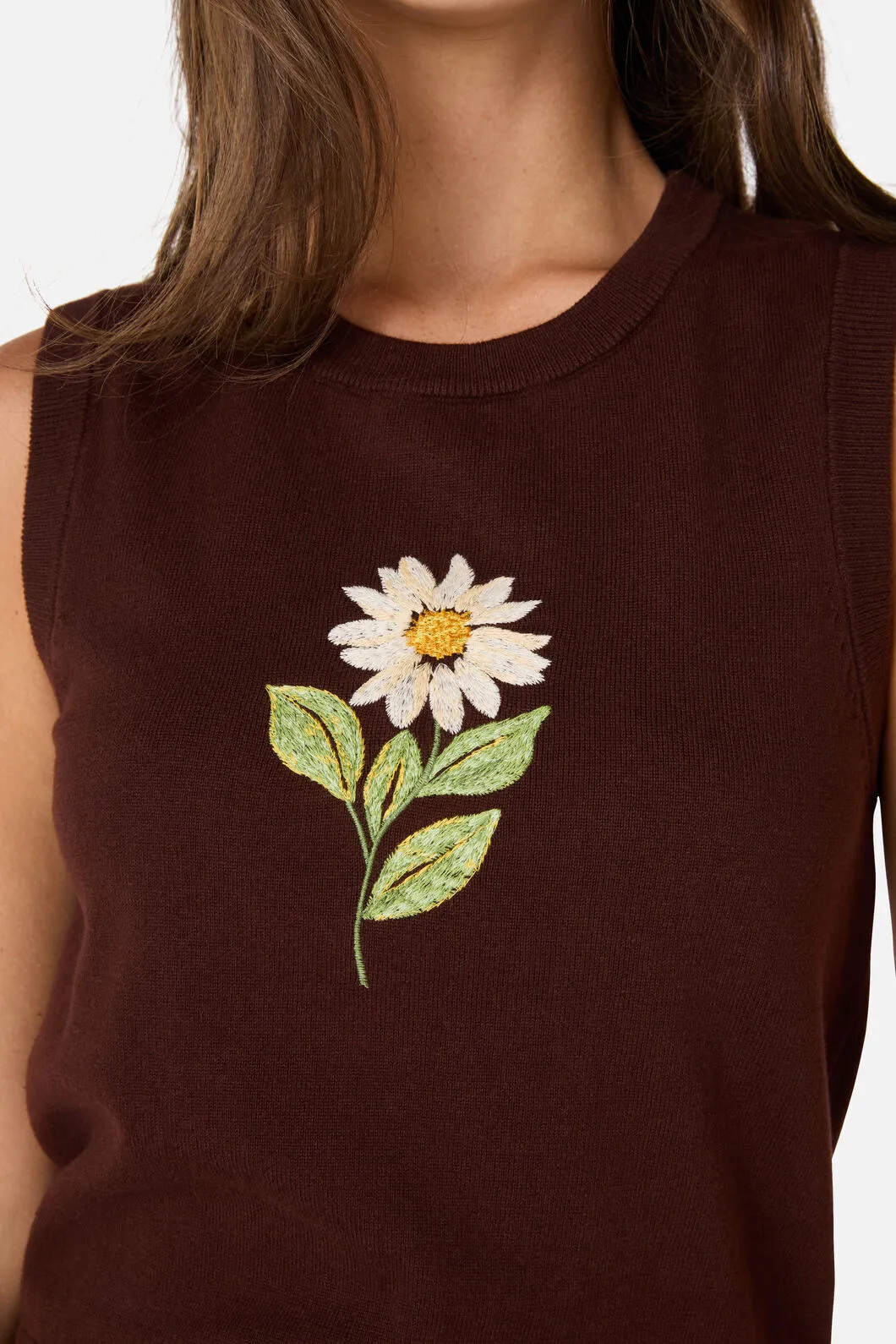 Daisy Embroidered Knit Vest sold by Princess Highway product image thumbnail 5
