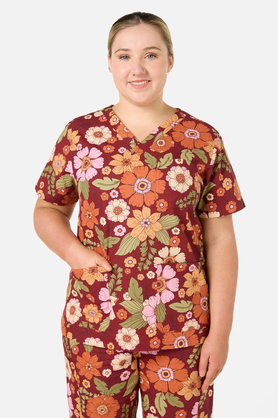 Brandy Floral Scrub Set sold by Princess Highway product image thumbnail 4