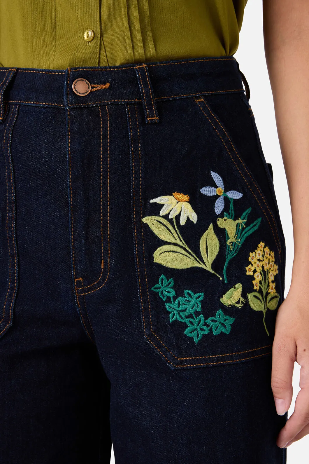 Tree Frog Embroidered Jean sold by Princess Highway product image thumbnail 5