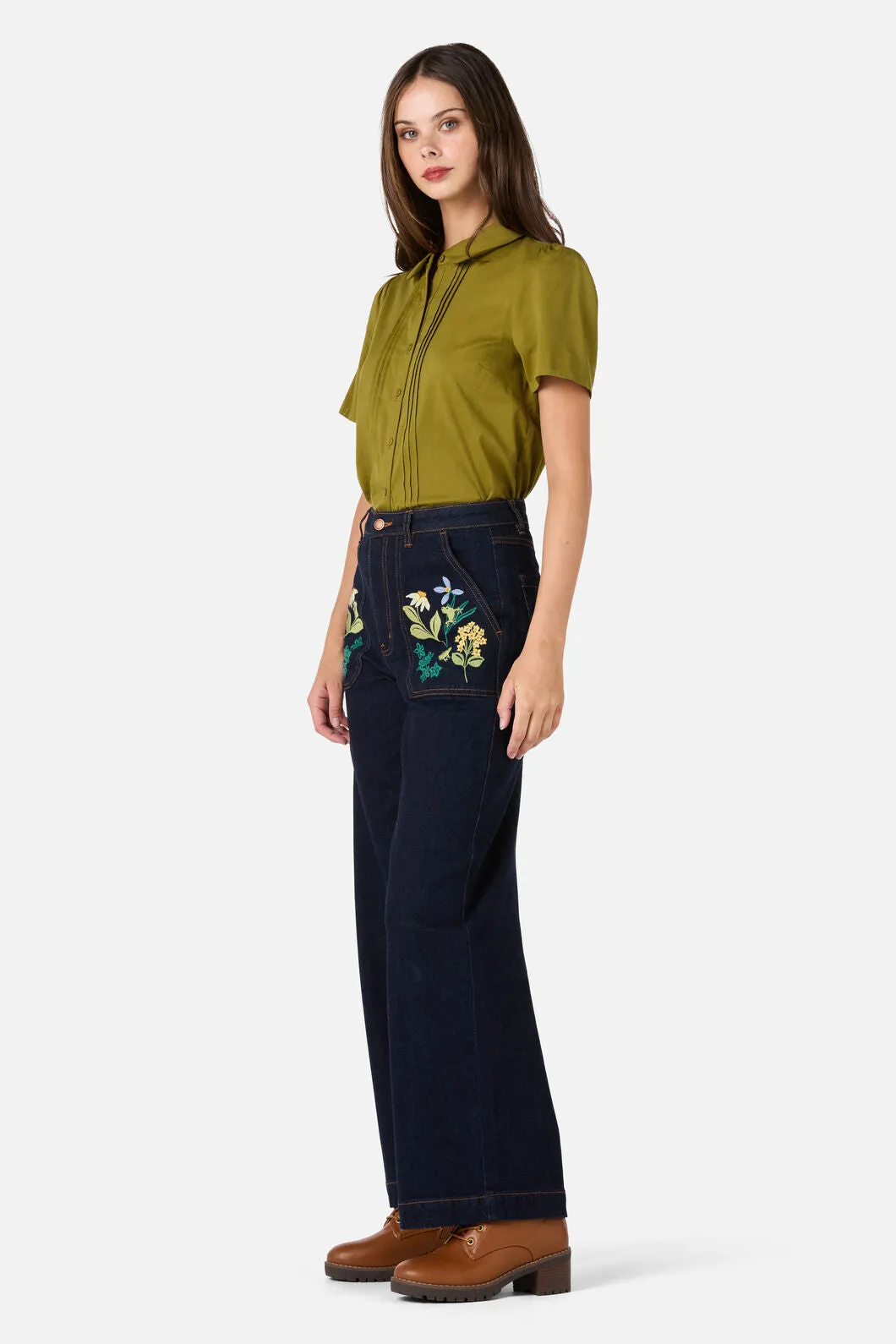 Tree Frog Embroidered Jean sold by Princess Highway product image thumbnail 3