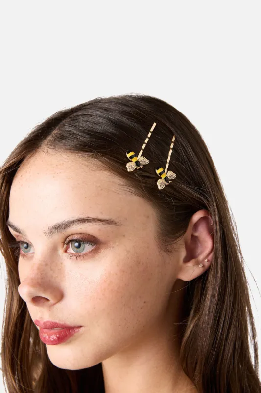 Bee Hair Clip Set made by Princess Highway