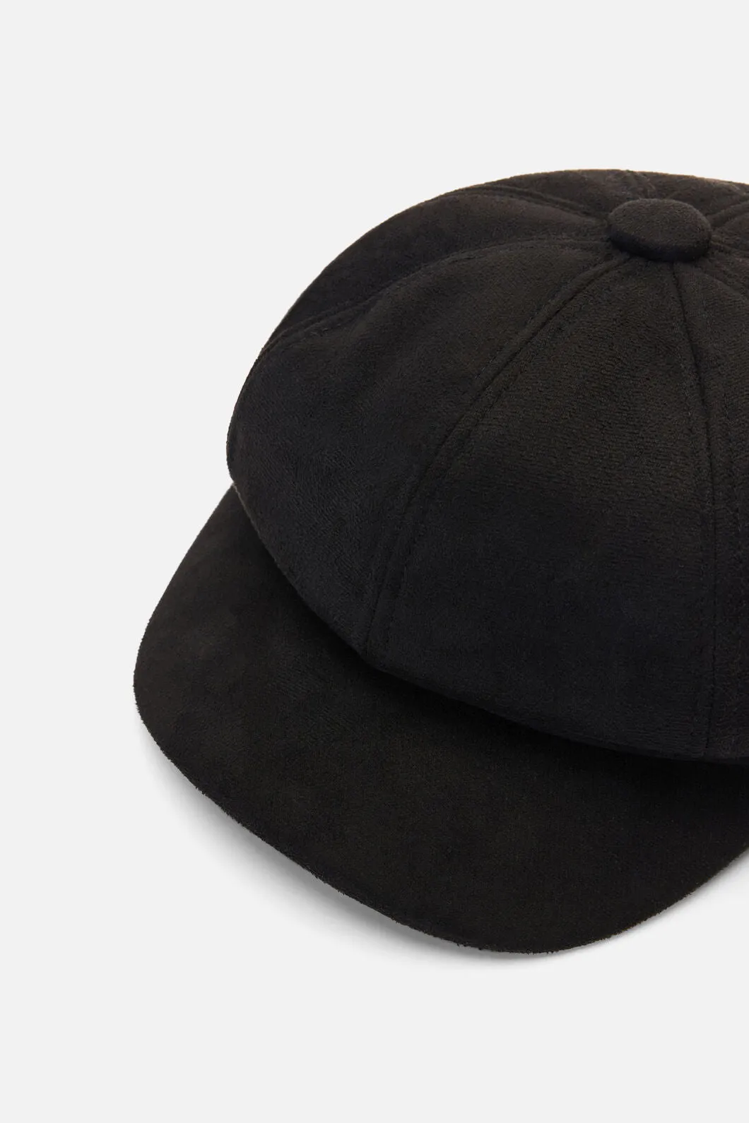 Black Faux Suede Baker Boy sold by Princess Highway product image thumbnail 2