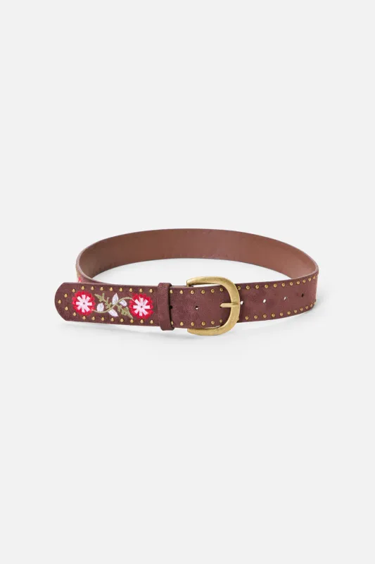 Embroidered Velvet Belt made by Princess Highway