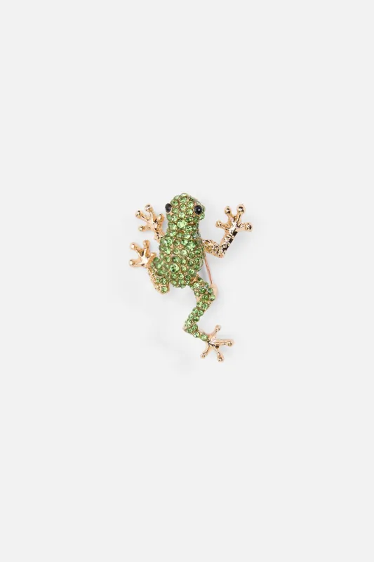 Tree Frog Brooch made by Princess Highway