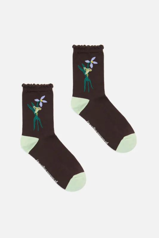 Tiana Tree Frog Sock sold by Princess Highway