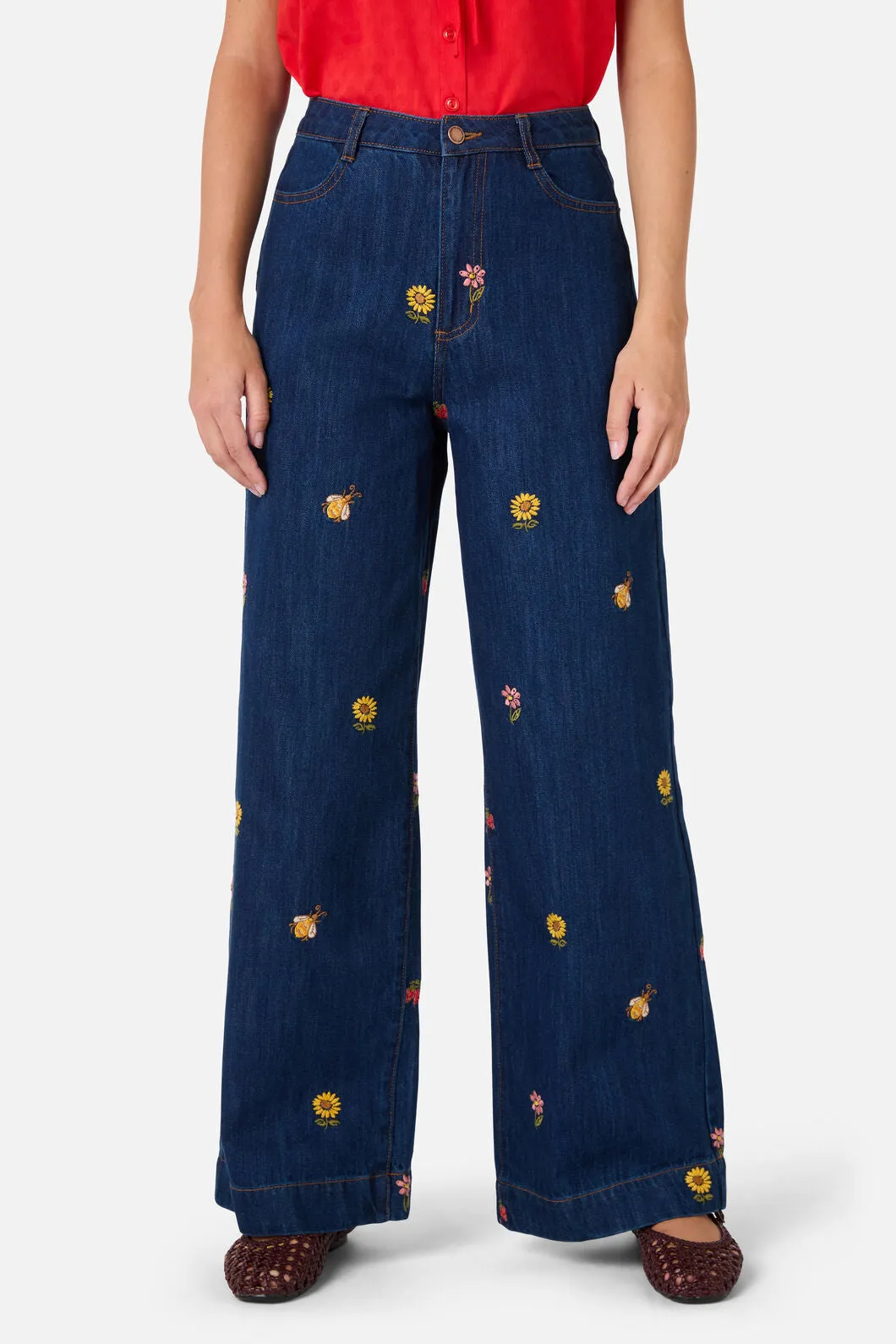 Honey Embroidered Jean sold by Princess Highway product image thumbnail 2