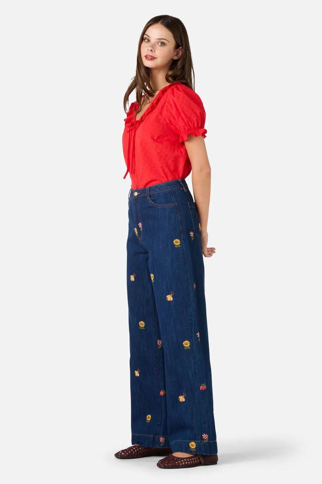 Honey Embroidered Jean sold by Princess Highway product image thumbnail 3
