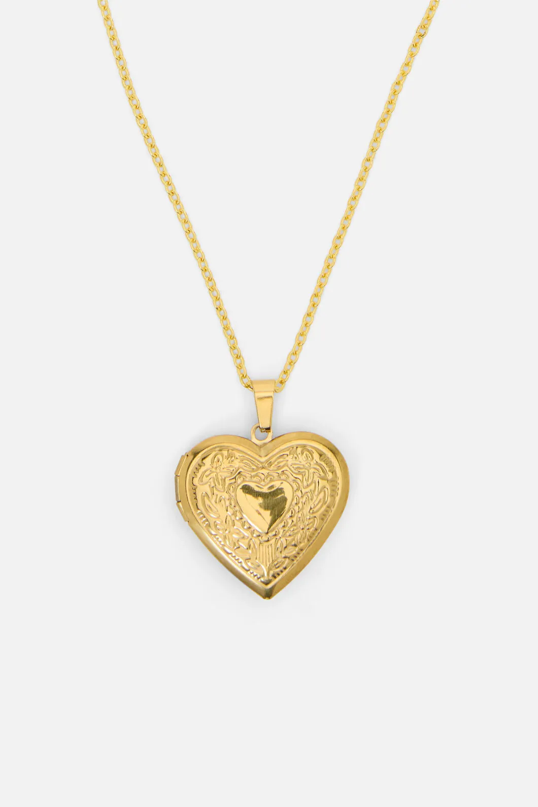 Gold Heart Locket Necklace sold by Princess Highway product image thumbnail 2