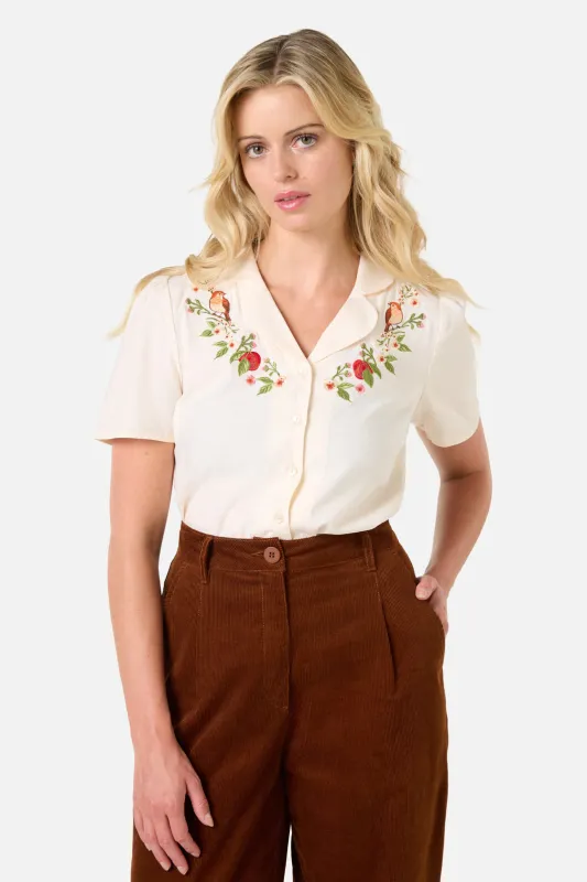 Apple & Robin Emb Blouse made by Princess Highway