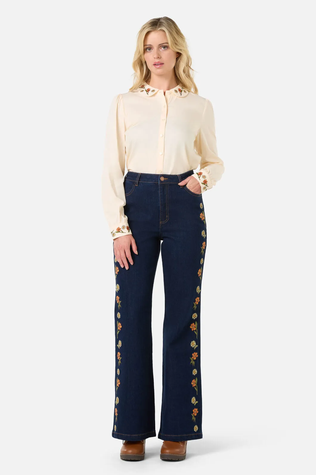 Gloria Embroidered Blouse sold by Princess Highway product image thumbnail 3