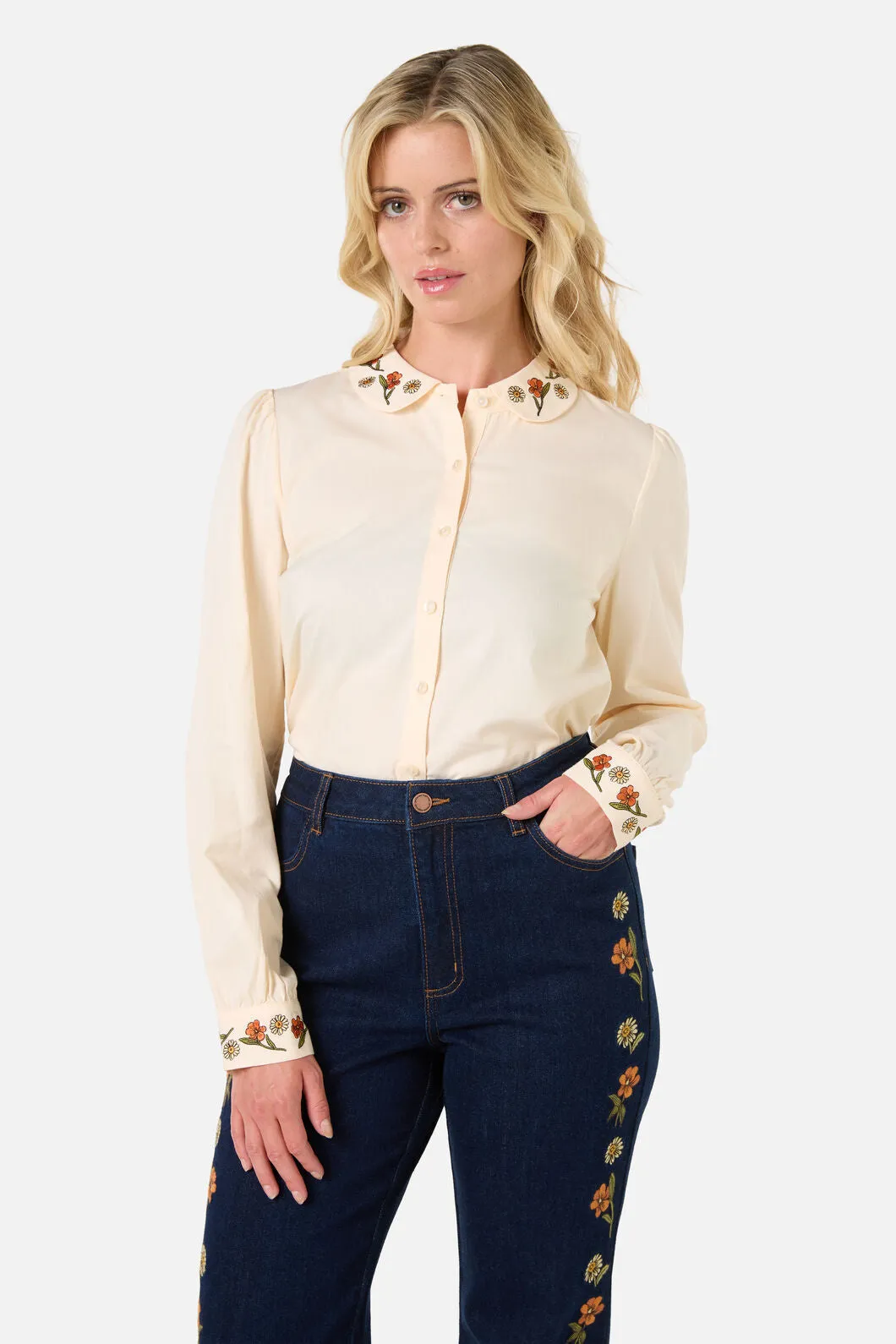 Gloria Embroidered Blouse sold by Princess Highway