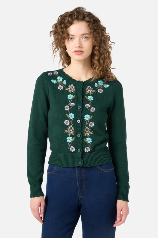 Gloria Embroidered Cardigan made by Princess Highway