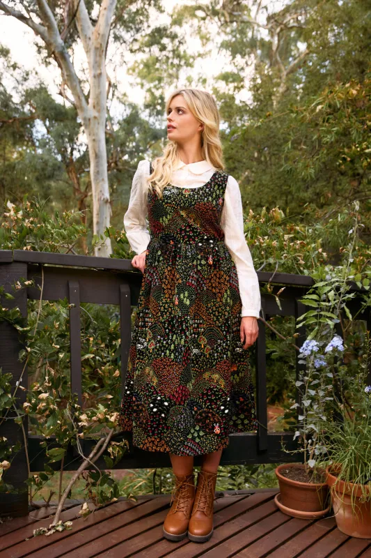 Rolling Hills Cord Midi Dress made by Princess Highway