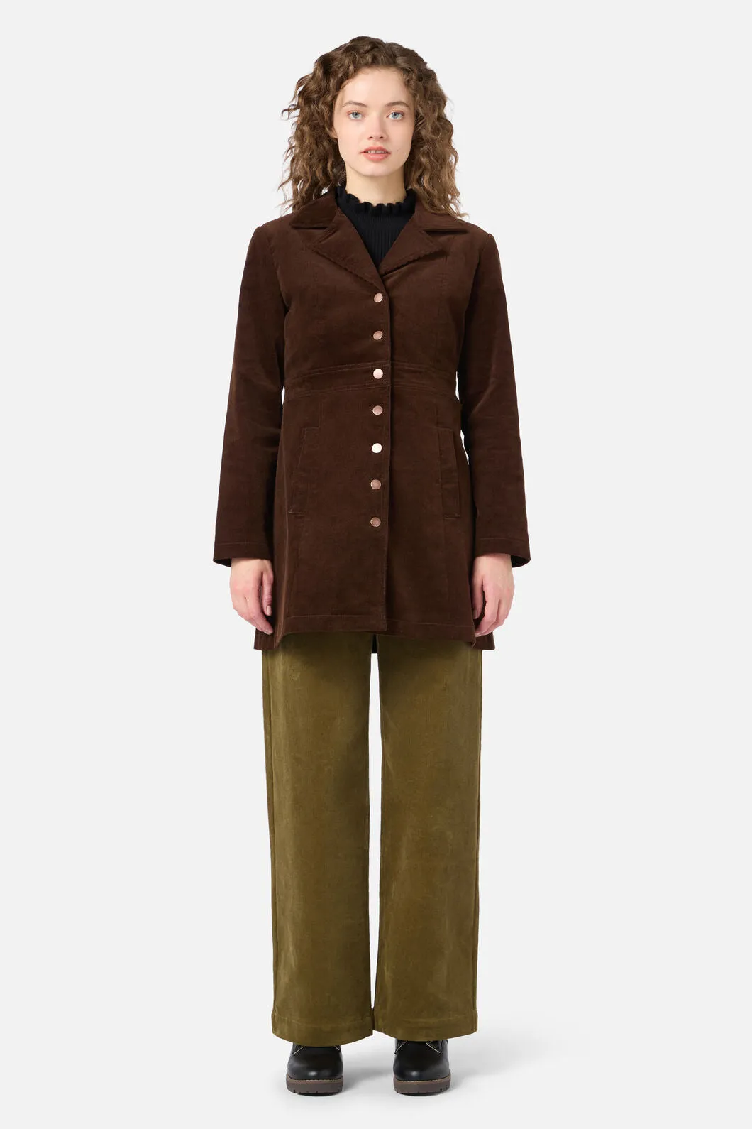Hazel A-Line Long Cord Jacket sold by Princess Highway product image thumbnail 3