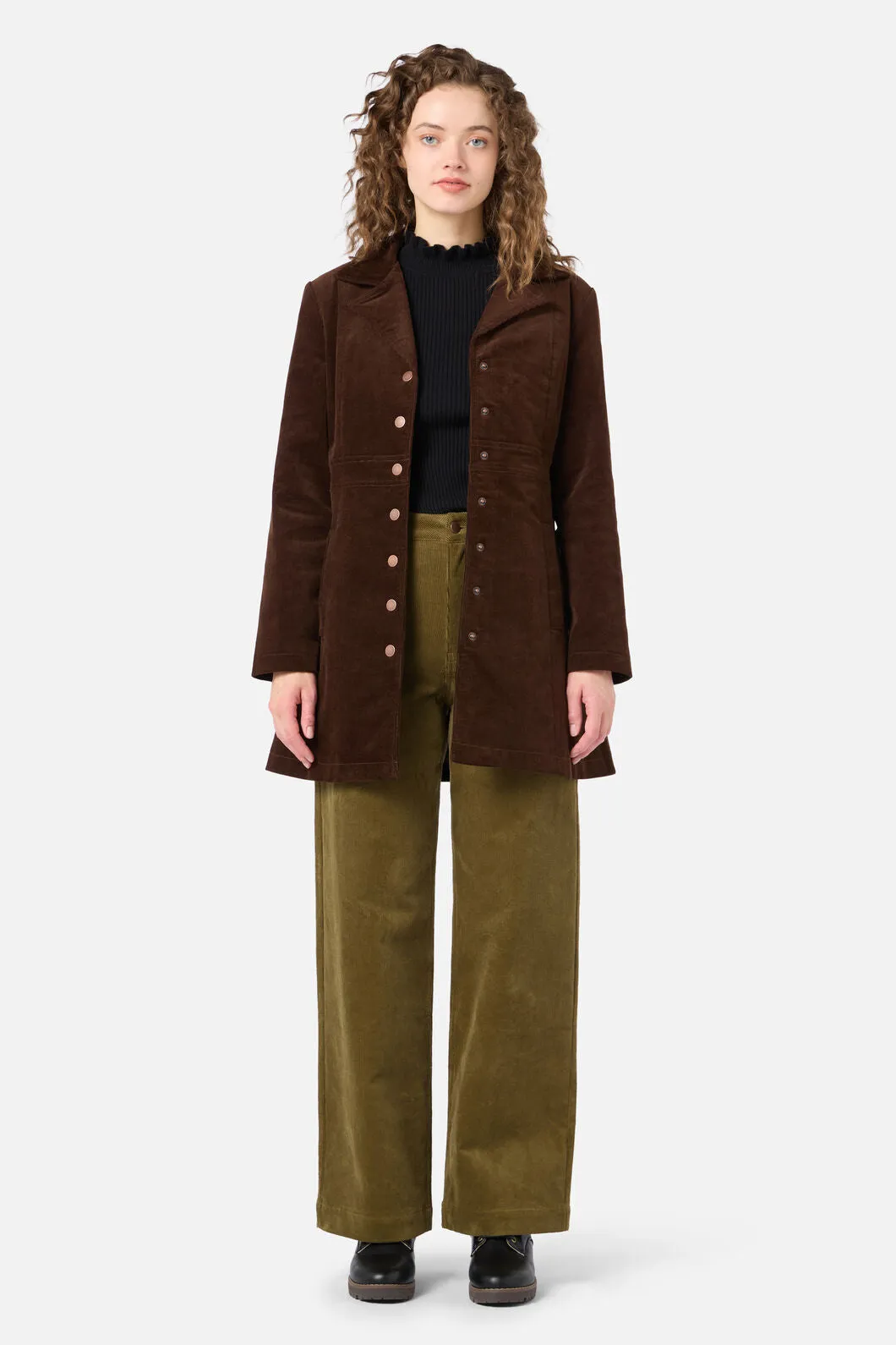 Hazel A-Line Long Cord Jacket sold by Princess Highway product image thumbnail 2
