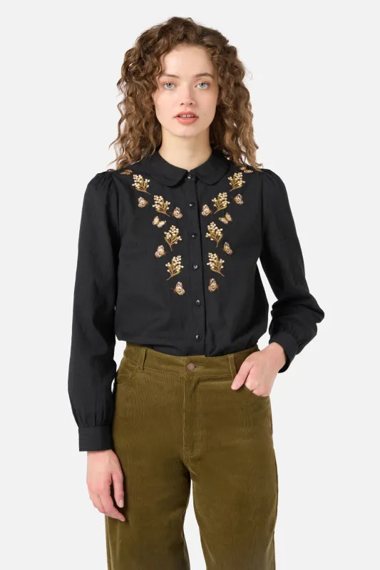 Butterfly Embroidered Blouse made by Princess Highway