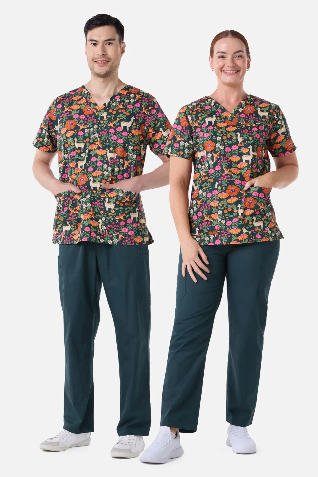 LlamaBird Top & Pant Scrub Set sold by Princess Highway