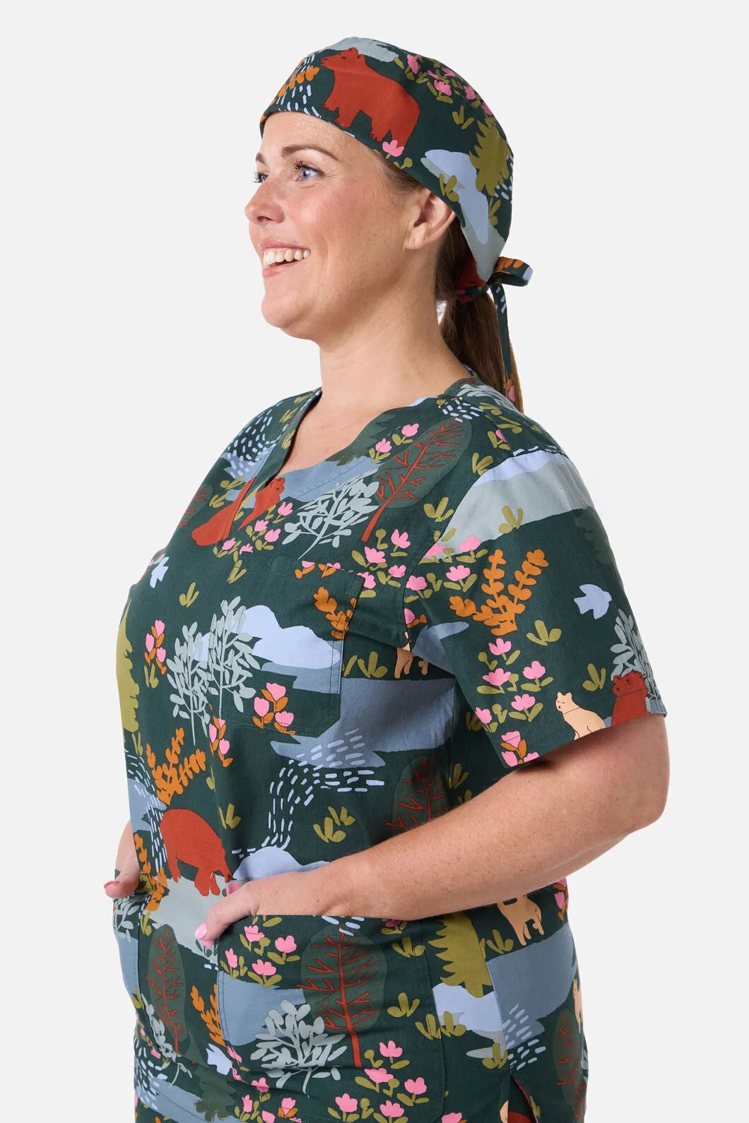 Woodland Bear Scrub Hat sold by Princess Highway